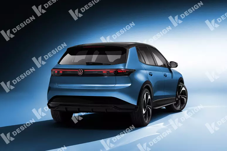 Projeção traseira novo VW Gol SUV