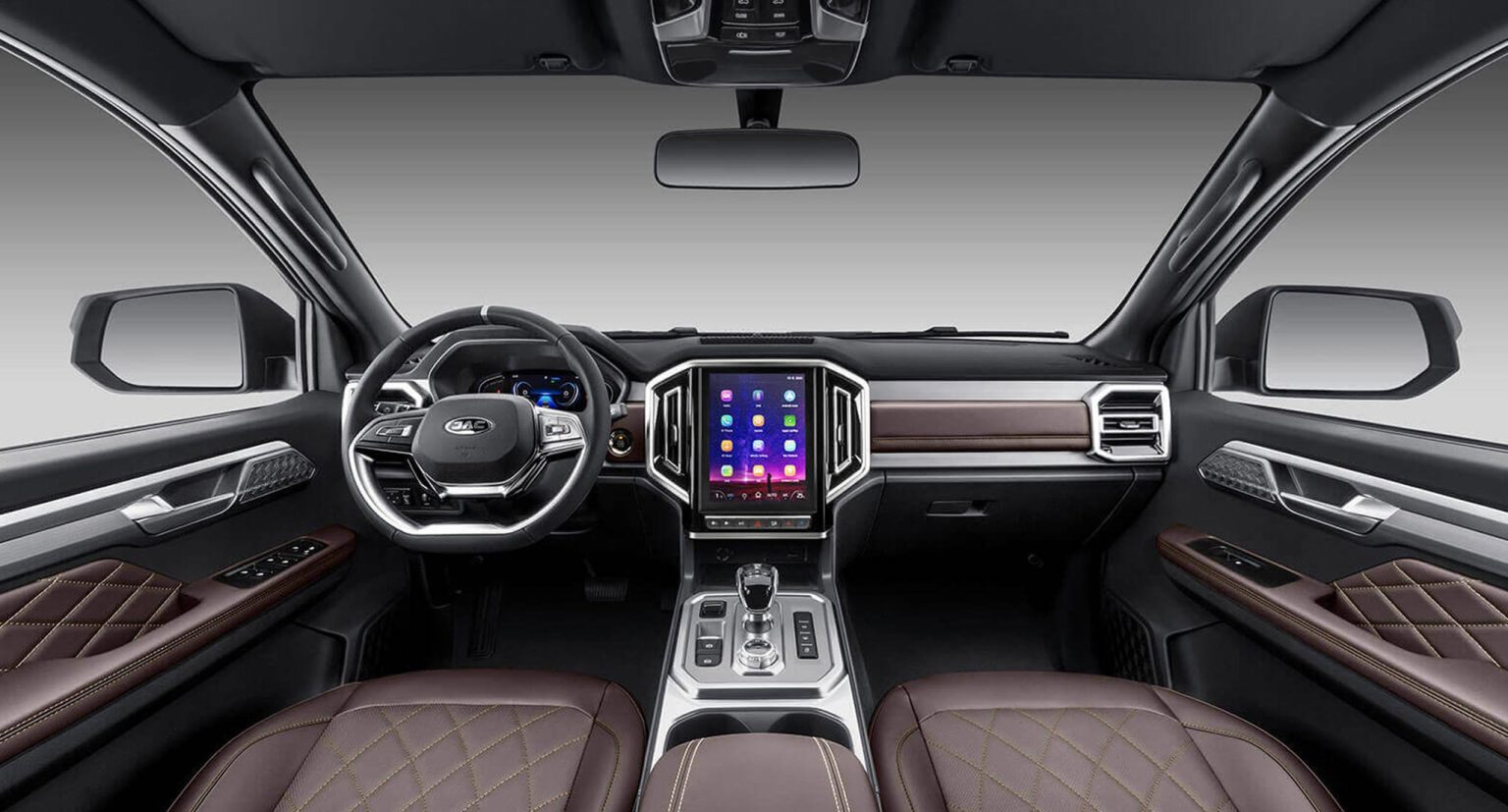 Interior premium da nova JAC Hunter