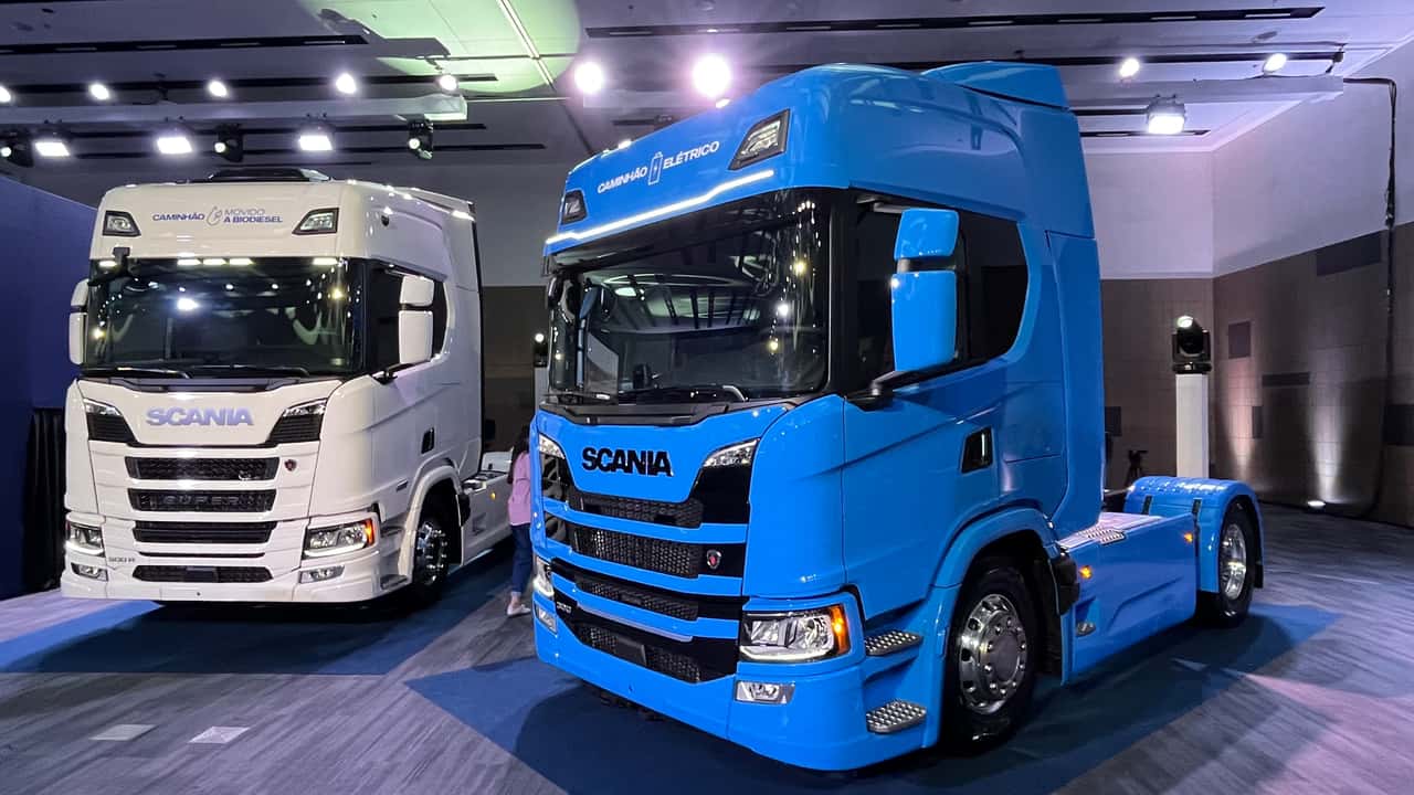 novo caminhão elétrico Scania