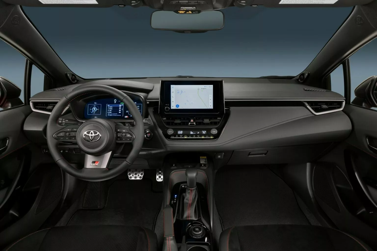 Cabine interna do Corolla GR-Sport 2025