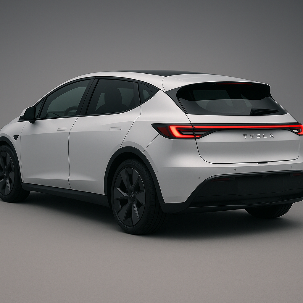 Como seria o BYD Dolphin se ele fosse da Tesla