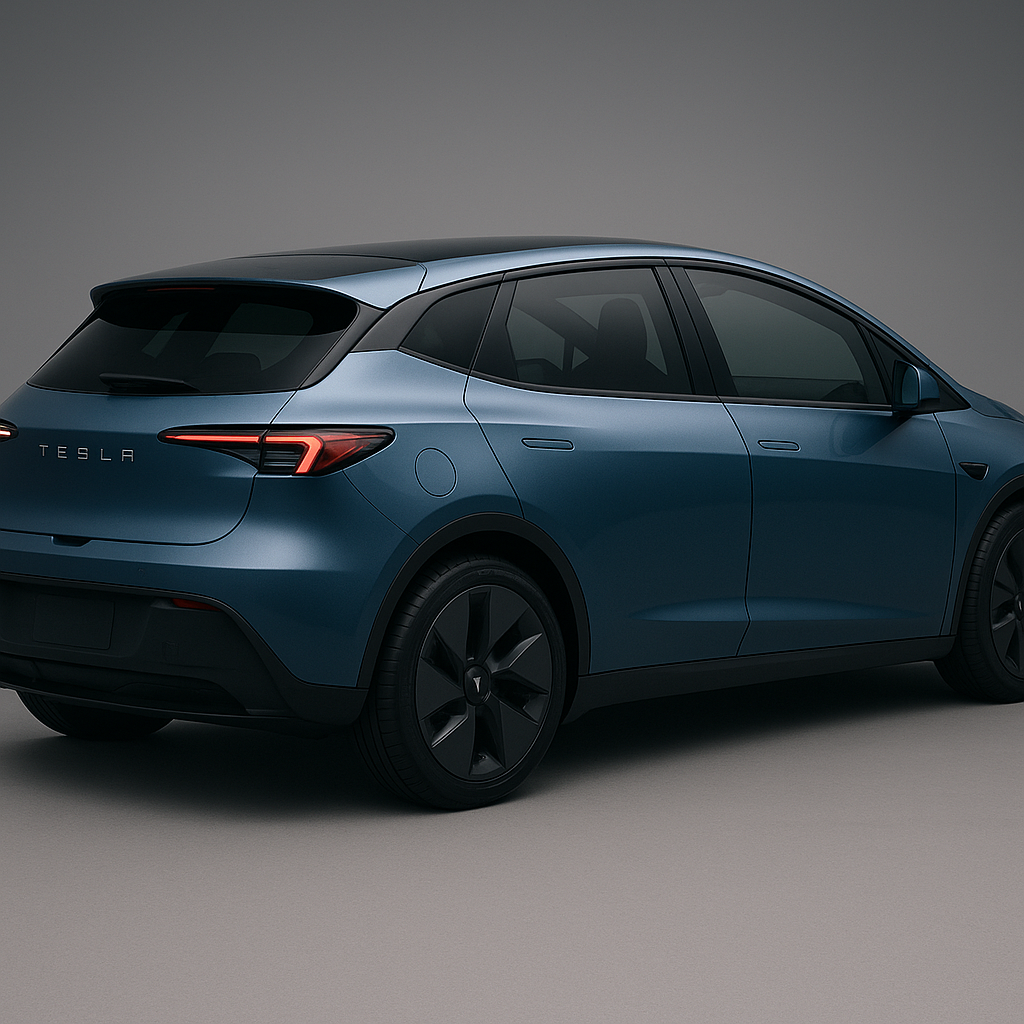 Como seria o BYD Dolphin se ele fosse da Tesla