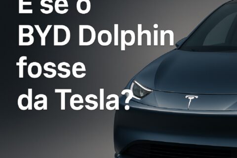 E se o BYD Dolphin fosse da Tesla, como ele seria? Veja a projeção!